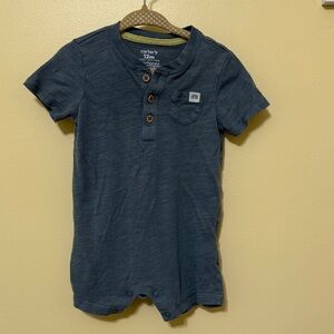 Carter's Dark blue/dusty blue Shorts Romper